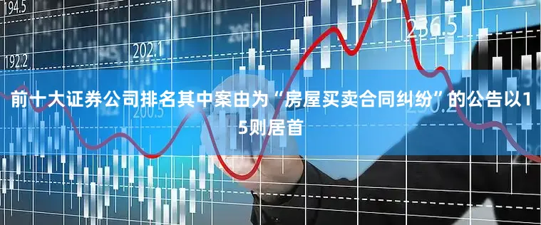 前十大证券公司排名其中案由为“房屋买卖合同纠纷”的公告以15则居首