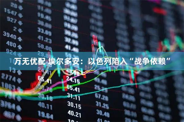 万无优配 埃尔多安：以色列陷入“战争依赖”